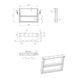 Noge za konferencijski stol EUROS / Crna mat