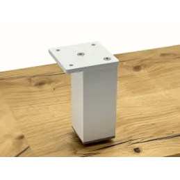 Namještajna nožica QUAD / Bijela mat