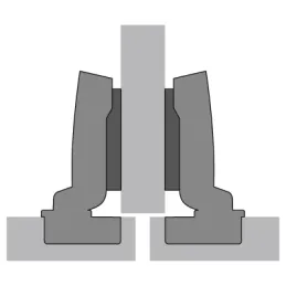 Poluugrađena sklopka s prigušivanjem za tanka vrata 110° SENSYS / Silent system