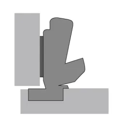 Zglob nadgradni bez ublaživača s nultim preklapanjem 165° SENSYS / Silent system