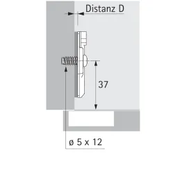 Podloga za ovjes s eurovijcima HETTICH CLIP