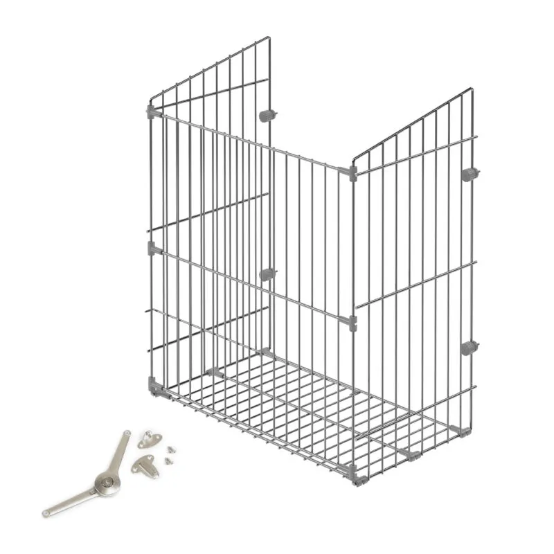 Košara za rublje s preklopnim mehanizmom / siva plastika