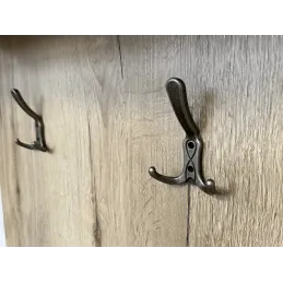 Rustikalna vješalica KARIBA / Starosrebrna