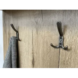 Rustikalna vješalica KARIBA / Starosrebrna