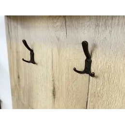 Rustikalna vješalica KARIBA / Crna bakrena