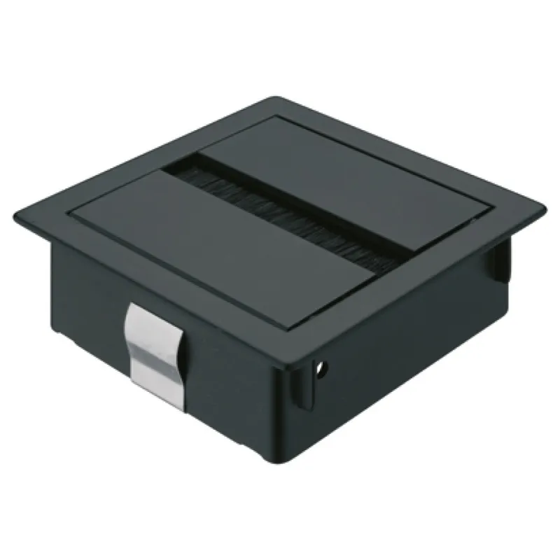 Prolaz za kabele SPACE 80 x 80 mm / Crna mat