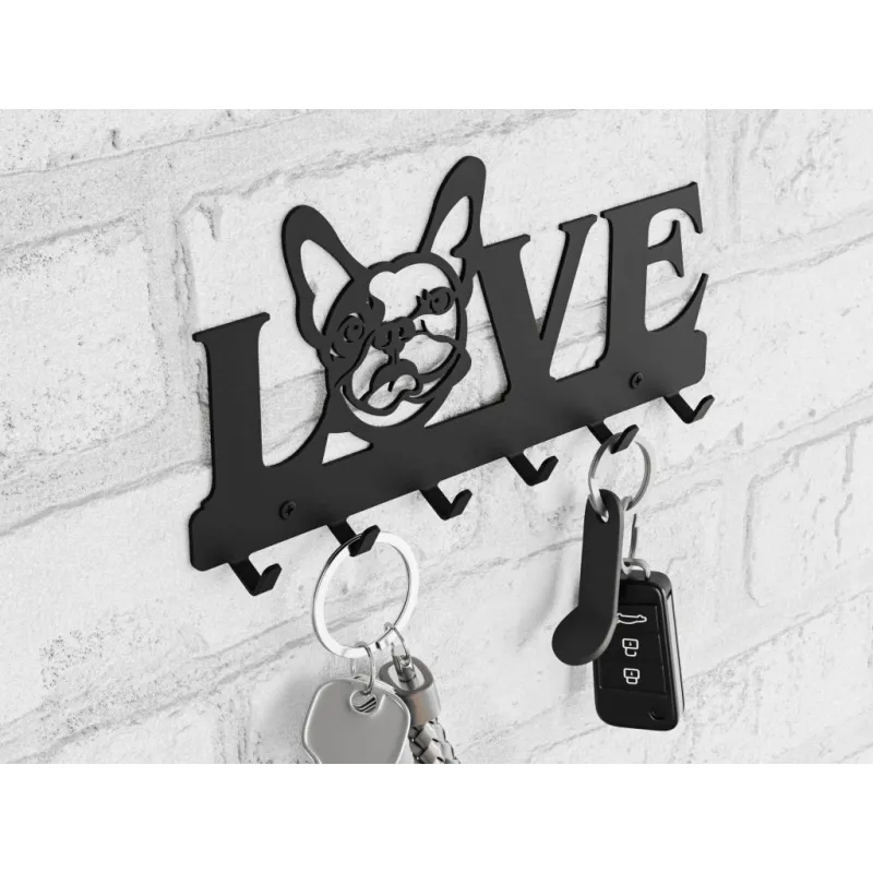 Vješalica za zid CHARLIE / Crna mat