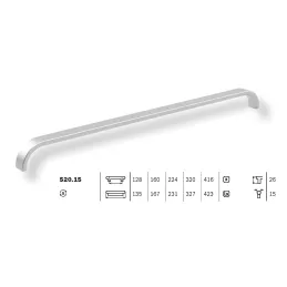 Ručka LESSIA / Nehrđajući čelik