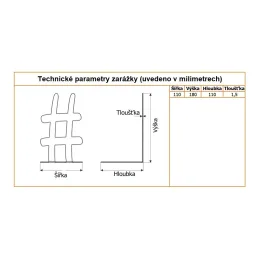 Držač za knjige HASTAG / Crna mat