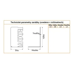 Držač za knjige BOOK / Crna mat