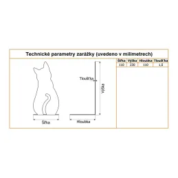 Držač za knjige CAT / Crna mat