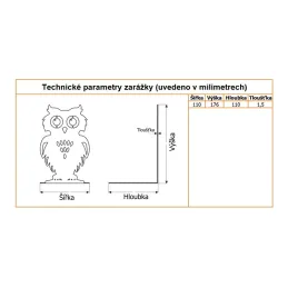 Držač za knjige OWL / Crna mat