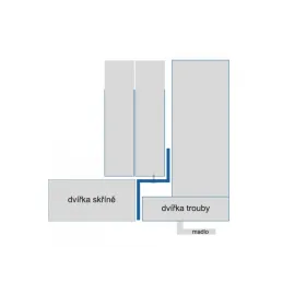 Zaštitni bočni profil za pećnicu L+P / Nehrđajući čelik - par