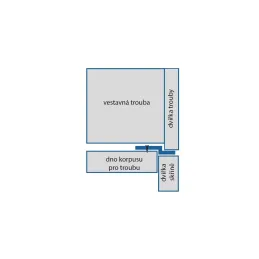 Zaštitni donji profil za pećnicu "Z" / Nehrđajući čelik