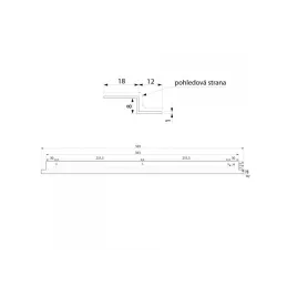 Zaštitni donji profil za pećnicu "Z" / Nehrđajući čelik