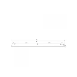 Zaštitni donji profil za pećnicu "ravan" / Nehrđajući čelik