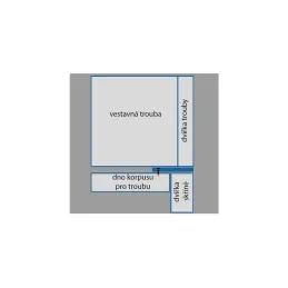 Zaštitni donji profil za pećnicu "ravan" / Nehrđajući čelik