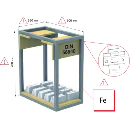 Set okova za vješanje ormarića 806 / L + P
