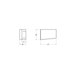 Set poklopaca za viseću okov 806 - L + D / Nikal