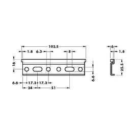 Viseća letvica CAMAR 100 mm