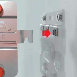 Set za vješanje ormarića 807 s poklopcem - Komplet / Bijela