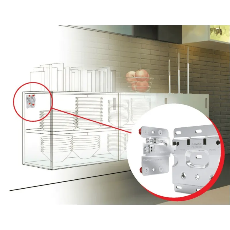 Set za vješanje ormarića 807 s poklopcem - Komplet / Bijela