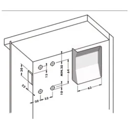 Set za vješanje ormarića 807 s poklopcem - Komplet / Bijela