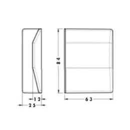 Set za vješanje ormarića 807 s poklopcem - Komplet / Bijela