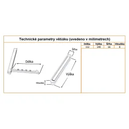Izvlačna vješalica KAMA / Crna mat
