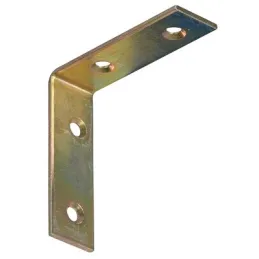 Konektor kutni nosač 50 x 50 mm - 10 kom / Žuti cink