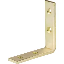 Spojni kutnik 80 x 80 mm - 10 kom / Žuti cink