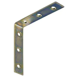 Spojni kutnik 100 x 100 mm - 10 kom / Žuti cink