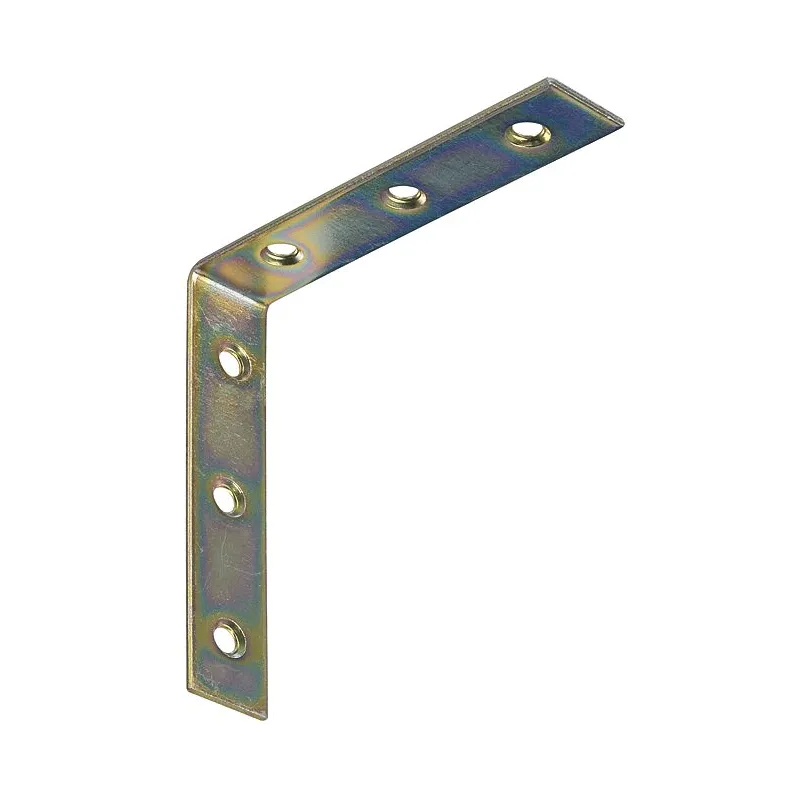 Spojni kutnik 100 x 100 mm - 10 kom / Žuti cink