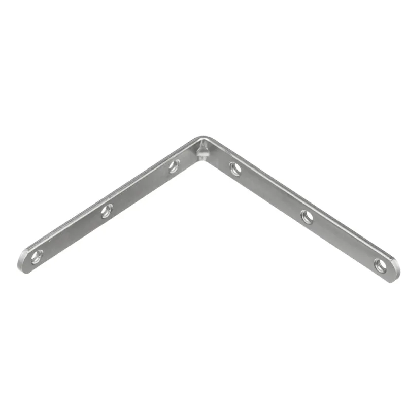 Spojni kutnik 120 x 120 mm - 10 kom / Bijeli cink