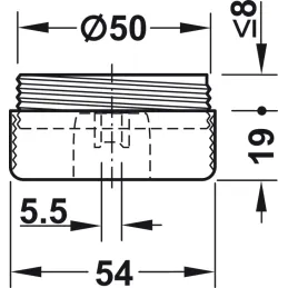 Klizač za pričvršćivanje vijcima s podešavanjem visine 19 mm / siva