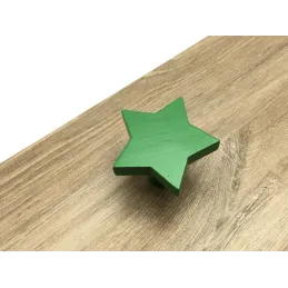 Drvena ručkica STAR / Zelena