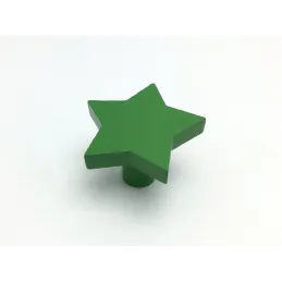 Drvena ručkica STAR / Zelena