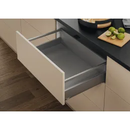 Kuhinjska kutija BLUM - Merivobox "E" s relingom 40kg / Indij siva