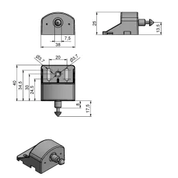 Bezručno otvaranje A1 za elektroničku bravu LEHMANN Captura / Crvena