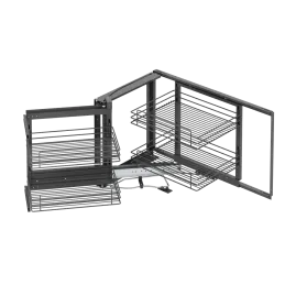 Žičani kutni mehanizam Magic corner / Antracit