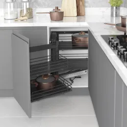 Kutni mehanizam s punim dnom Magic corner / Antracit