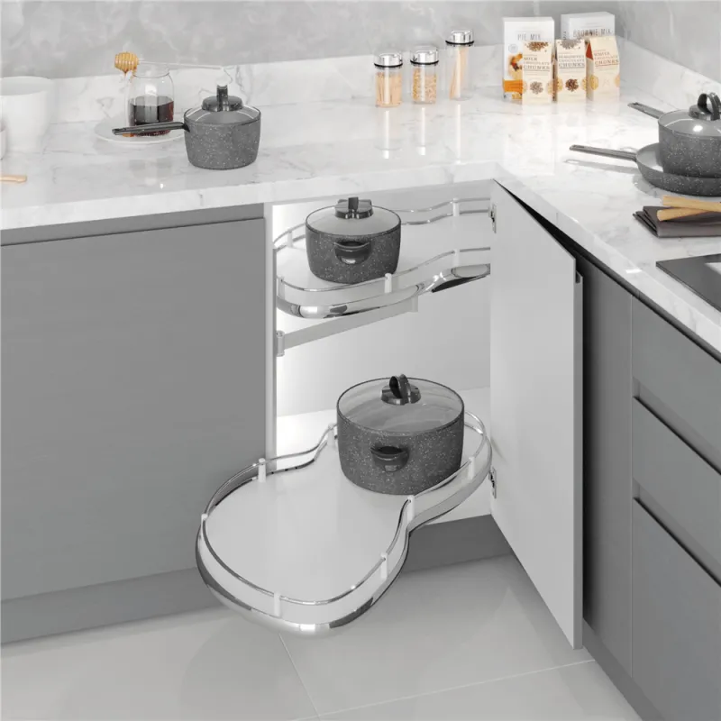 Kutna torbica za pojas BEAN s prigušenjem / Bijela - krom