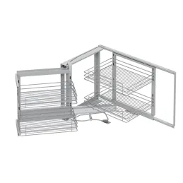 Kutni mehanički uređaj od žice Magic corner / Krom