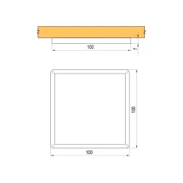 Dizajnersko usmjereno svjetlo CIRAT / Crna