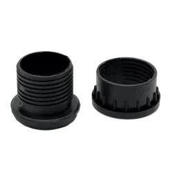 Donja završna kapica s rektifikacijom za noge stola 60 mm / Crna