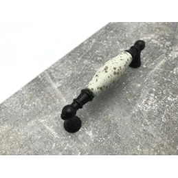 Ručka MOET / Porculan s motivom - starocrna