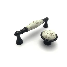 Ručka MOET / Porculan s motivom - starocrna