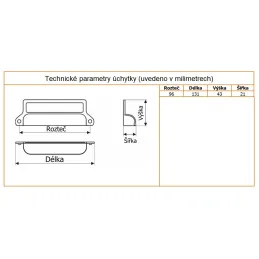 Ručka LAREDO / Crni grafit