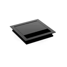 Prolaznica za kabele GRACIA 100 x 100 mm / Crna mat