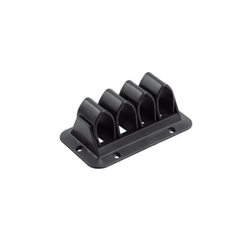 Držač za kabele s 3 reda / Crna mat